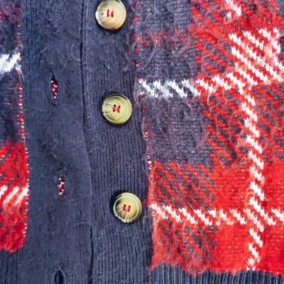 Abound Tartan Red and Blue Cardigan - Picture 2 of 7